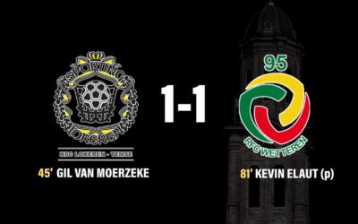 KSC Lokeren-Temse vs RFC Wetteren, eindstand 1-1